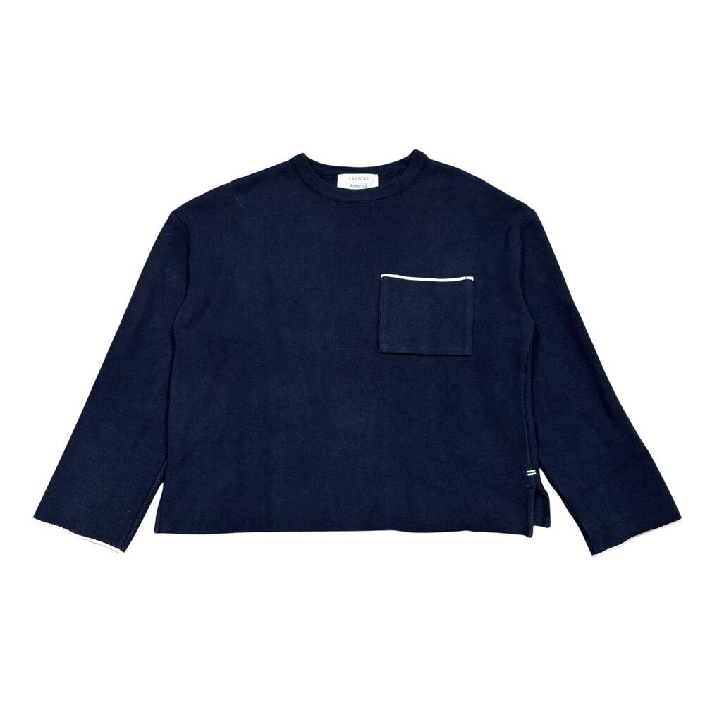 La Ligne x Armor Lux Fisherman Nautical Sweater Women's Small Minimalist
